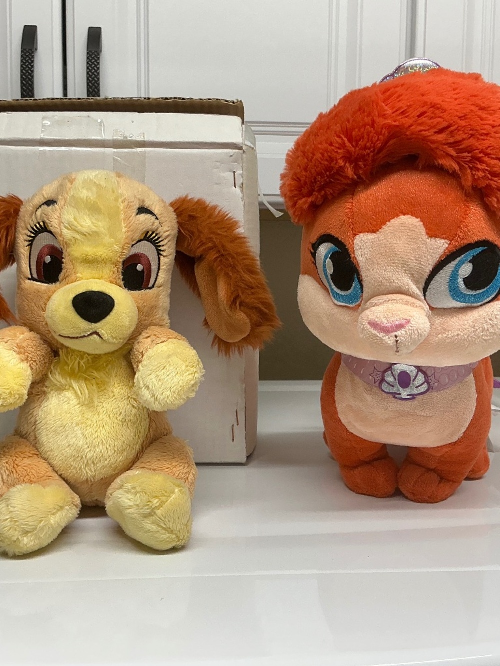 Disney Plush Lady and the Traml and Ariel’s kitten